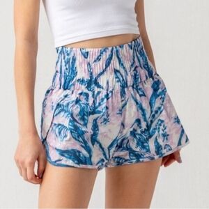 Free People Movement The Way Home Shorts Tropical Palm M